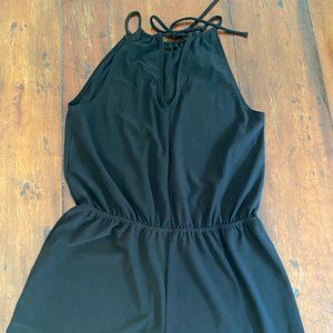 Black Halter Neck Romper